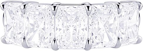 1-5 قيراط (ctw) ذهب أبيض عيار 14 قيراط مستدير من الماس للسيدات من LAB GROWN Diamond للسيدات 5 أحجار لذكرى الزفاف مجموعة فاخرة (D-E Color VS1-VS2 Clarity) in Kuwait