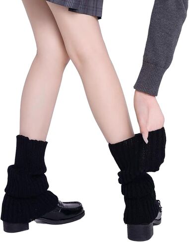 Leg Warmers for Women Winter - Leg Warmers y2k 80s Neon Ribbed leg socks outfit for Eighty's Party Sports Yog in Saudi Arabia