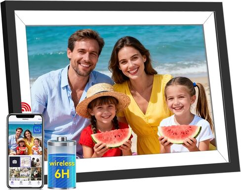 Uhale Digital Picture Frame WiFi 10.1" with 3000mAh Battery,32GB Storage HD IPS Touch Screen Digital Photo Frame,Auto-Rotate,Share Moments Instantly via Uhale App from Anywhere.Women Gifts in Saudi Arabia