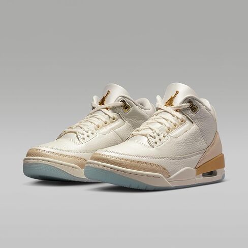 حذاء Air Jordan 3 Retro Sail and Pale Ivory للنساء (شراع/عاجي شاحب/ذهبي معدني/ذهبي الفريق) in Kuwait