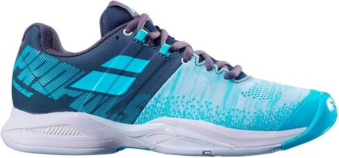 Babolat Women's Propulse Blast All Court Tennis Shoes (Grey/Blue Radiance) (Size 6) in Saudi Arabia