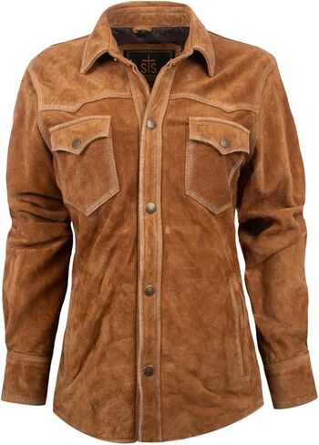 STS Ranchwear Women's Brown Leather Trench Coat - Large in Saudi Arabia