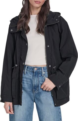 أنوراك المطر بغطاء للرأس للسيدات من Levi's ذو الخصر المحكم in Saudi Arabia