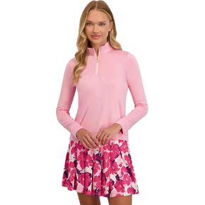 Stella Parker Womens Performance Mock Neck Quarter Zip Pullover – UPF 50+, Stretch Fabric in Saudi Arabia