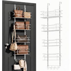Over the Door Purse Organizer for Closet, Adjustable Metal Purse Bag Hanger Storage Rack for Door or Wall, Purses Bag Holder with Hook For Handbag,Tote in Saudi Arabia