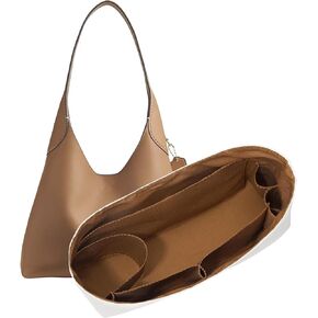 Purse Organizer Insert for Coach brooklyn 28 Bag Insert Organizer DupontPaper Lightweight Purse Insert (Brown&Brown) in Kuwait