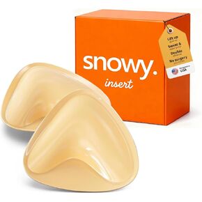 Snowy Insert: Double Sided Push Up Bra Pads | Reusable Waterproof Sticky Inserts for Strapless & Backless Dress for Women in Saudi Arabia
