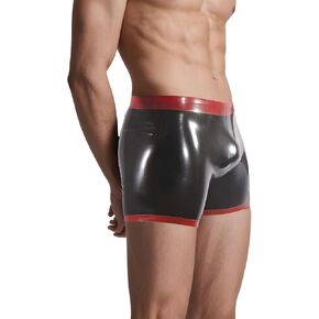 IOKUKI Men's Latex Boxer Shorts Handmade,Latex Rubber Shorts Theme Party Club Panties Accessories in Kuwait