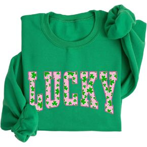 Lucky Irish Sweatshirt St Patricks Day Sweatshirt For Women in Kuwait