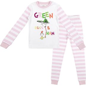 Bioworld Green Eggs & Ham Sam-I-Am Girl's 2-Pack Pajama Set in Saudi Arabia