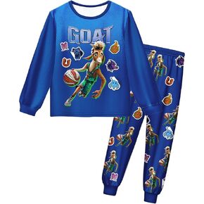 Boys Goat Will Harris Long Sleeve Outfit Goat Movie 2 Piece Top and Pants Set for Kids 6-10Y in Kuwait