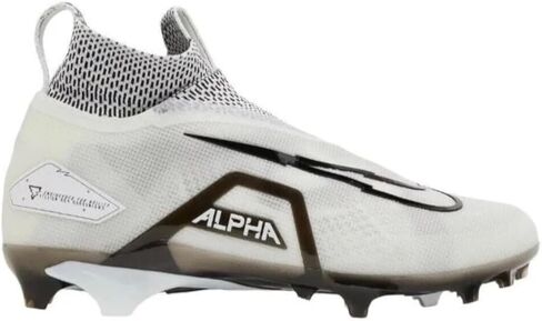 حذاء كرة القدم Nike Alpha Menace Elite 3 Mid للرجال باللون الأبيض والأسود والبني CT6648-100 مقاس 13 متوسط ​​أمريكي in Kuwait