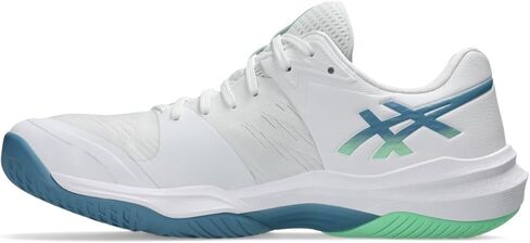ASICS Men's Sky Elite FlyteFoam 3 Volleyball Shoes, 12, White/SABA Blue in Saudi Arabia