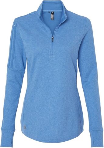 Adidas Women's 3-Stripes Quarter-Zip Sweater With Custom Embroidery in Saudi Arabia