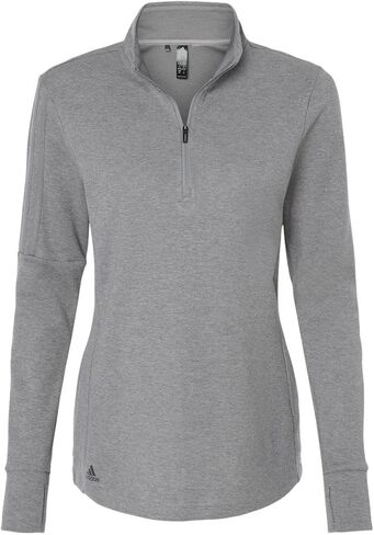 Adidas Women's 3-Stripes Quarter-Zip Sweater With Custom Embroidery in Saudi Arabia