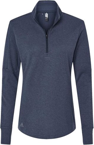 Adidas Women's 3-Stripes Quarter-Zip Sweater With Custom Embroidery in Saudi Arabia