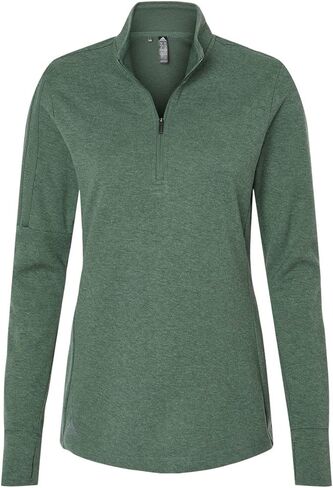 Adidas Women's 3-Stripes Quarter-Zip Sweater With Custom Embroidery in Saudi Arabia