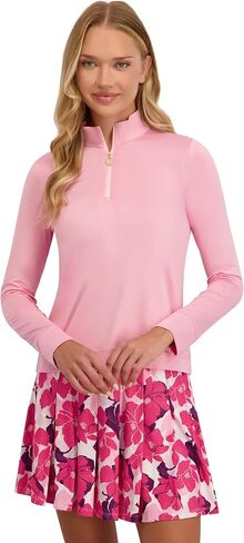 Stella Parker Womens Performance Mock Neck Quarter Zip Pullover – UPF 50+, Stretch Fabric in Saudi Arabia