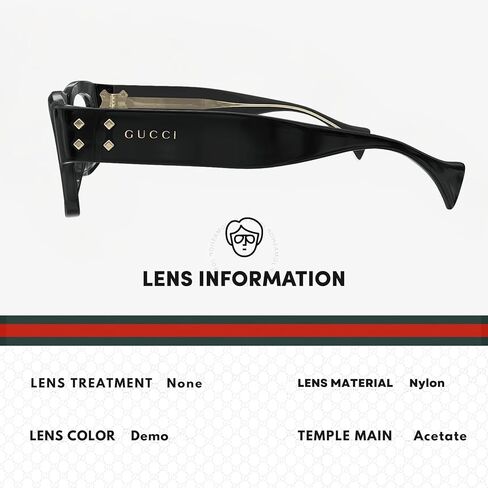 Gucci GG1707O Lettering Logo Rectangular Shape Eyeglasses with eSHADES Luxury Eyewear Kit - Embrace Sophistication and Elegance in Saudi Arabia