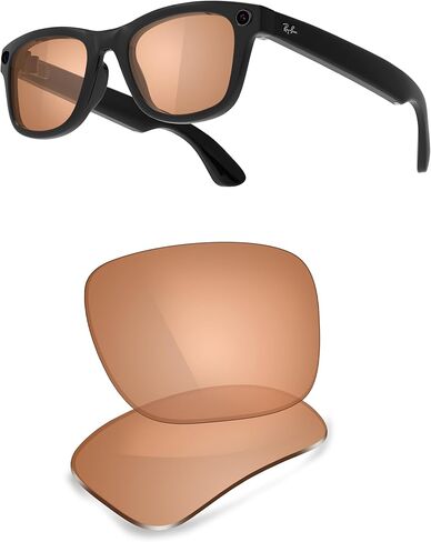 عدسات بديلة مستقطبة ThunderClap متوافقة مع Ray-Ban Meta RW4006 | النظارات الذكية RW4008 Gen 2 RW4012 (50 ملم و53 ملم). in Kuwait