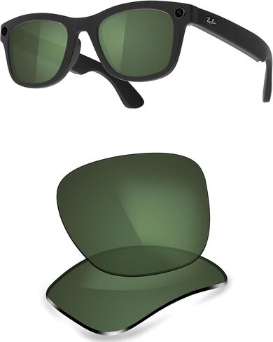 عدسات بديلة مستقطبة ThunderClap متوافقة مع Ray-Ban Meta RW4006 | النظارات الذكية RW4008 Gen 2 RW4012 (50 ملم و53 ملم). in Kuwait