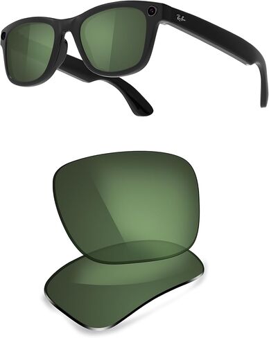 عدسات بديلة مستقطبة ThunderClap متوافقة مع Ray-Ban Meta RW4006 | النظارات الذكية RW4008 Gen 2 RW4012 (50 ملم و53 ملم). in Kuwait