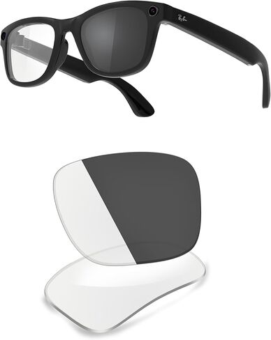 عدسات بديلة مستقطبة ThunderClap متوافقة مع Ray-Ban Meta RW4006 | النظارات الذكية RW4008 Gen 2 RW4012 (50 ملم و53 ملم). in Kuwait