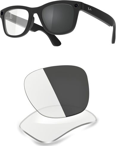 عدسات بديلة مستقطبة ThunderClap متوافقة مع Ray-Ban Meta RW4006 | النظارات الذكية RW4008 Gen 2 RW4012 (50 ملم و53 ملم). in Kuwait