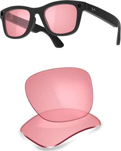 عدسات بديلة مستقطبة ThunderClap متوافقة مع Ray-Ban Meta RW4006 | النظارات الذكية RW4008 Gen 2 RW4012 (50 ملم و53 ملم). in Kuwait