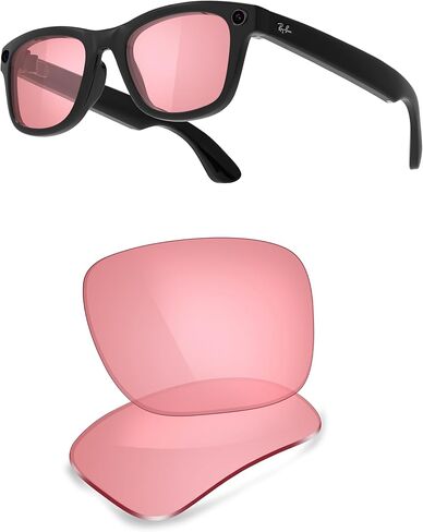 عدسات بديلة مستقطبة ThunderClap متوافقة مع Ray-Ban Meta RW4006 | النظارات الذكية RW4008 Gen 2 RW4012 (50 ملم و53 ملم). in Kuwait