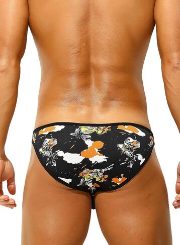 Mens Mesh Underwear Sexy Low Rise Brief Bulge Pouch Breathable Panties in Saudi Arabia