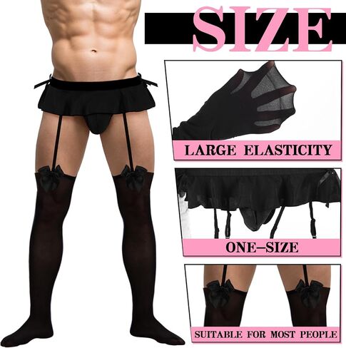 2 Sets Men's Sissy Skirted Thong Panties Bowknot Low Rise G-string Bikini Briefs Underwear Sexy Lingerie for Men in Saudi Arabia