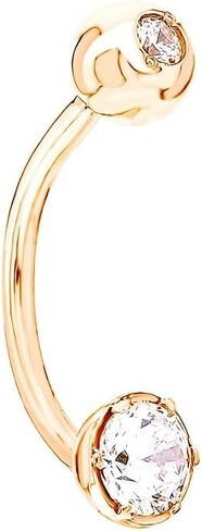 14K Gold Round Belly Button Piercing – Curved Navel Ring, Floating Belly Button Jewelry, Handmade Body Piercing Gift. in Saudi Arabia