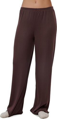 Gottex Beach Life Daydream Pointelle Loungewear Bottoms - Knit Fabric, Elastic Waistband, Lettuce Hem Edge, Mid-Rise in Saudi Arabia