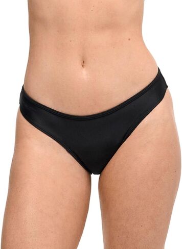 SORIO® Heavy Flow Period Swimwear for Teens & Women - 4-Layer Leakproof Period Swim Bottom - Discreet & Odor-Free – Eva Black in Saudi Arabia