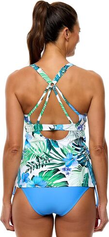 Next by Athena Womens Aloha Lunge Sport Tankini Swimsuit Top in Saudi Arabia