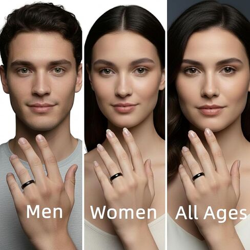 متوافق مع مجموعة مقاسات Oura Ring Gen 4، مقاس 4 إلى 15 مناسب لمجموعة مقاسات Oura Ring 4، أداة قياس إصبع احترافية سوداء، قم بقياس حجم إصبعك قبل الشراء. in Kuwait