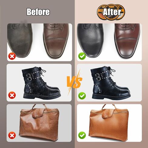 9 Pcs Shoe Polish Kit for Men & Women, 3 Pcs Horsehair Shoe Brushes, Brown Neutral Black Shoe Polish in Saudi Arabia