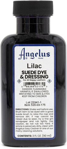 Angelus Brand Suede & Nubuck Dye & Dressing w/Applicator - 3 oz, Lilac in Saudi Arabia