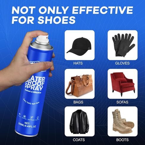 Shoe Protector Spray, Rain & Stain Waterproof Spray 8.45 OZ Nano Protectant for Sneaker, Nubuck, Canvas, Suede Shoes in Kuwait