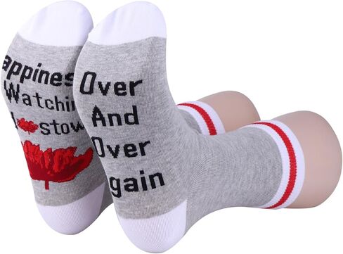PXTIDY Hadestown Musical Socks Broadway Musical Gifts Happiness Is Watching Hadestown Theatre Novelty Socks Theater Gifts in Kuwait