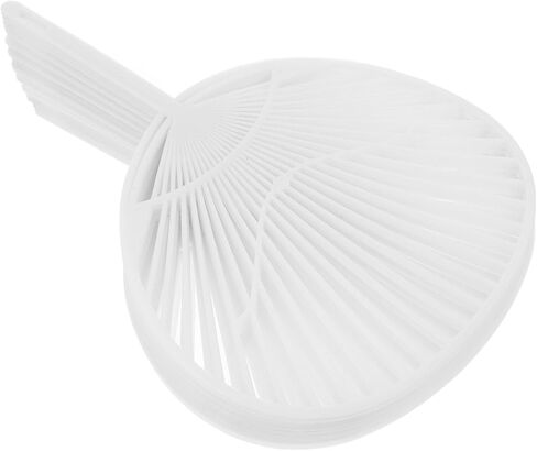 20 قطعة من مروحة بيضاء Uchiwa DIY Kit - إطار مروحة بلاستيكي محمول باليد للحرف اليدوية وحفلات الزفاف والحفلات والمناسبات in Kuwait