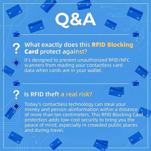 6 عبوات من بطاقات حجب RFID، واقي بطاقة الائتمان للخصم NFC النحيف للمحافظ، مانع بطاقات RFID للبطاقات الآمنة، مضاد للسرقة لبطاقة الائتمان وبطاقة الهوية، ملحقات السفر للرجال والنساء in Kuwait