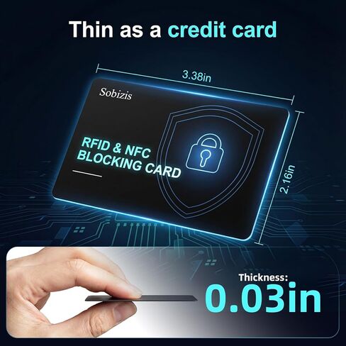 6 عبوات من بطاقات حجب RFID، واقي بطاقة الائتمان للخصم NFC النحيف للمحافظ، مانع بطاقات RFID للبطاقات الآمنة، مضاد للسرقة لبطاقة الائتمان وبطاقة الهوية، ملحقات السفر للرجال والنساء in Kuwait