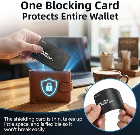 6 عبوات من بطاقات حجب RFID، واقي بطاقة الائتمان للخصم NFC النحيف للمحافظ، مانع بطاقات RFID للبطاقات الآمنة، مضاد للسرقة لبطاقة الائتمان وبطاقة الهوية، ملحقات السفر للرجال والنساء in Kuwait