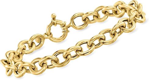 Ross-Simons Italian 18kt Yellow Gold Cable-Chain Bracelet in Saudi Arabia