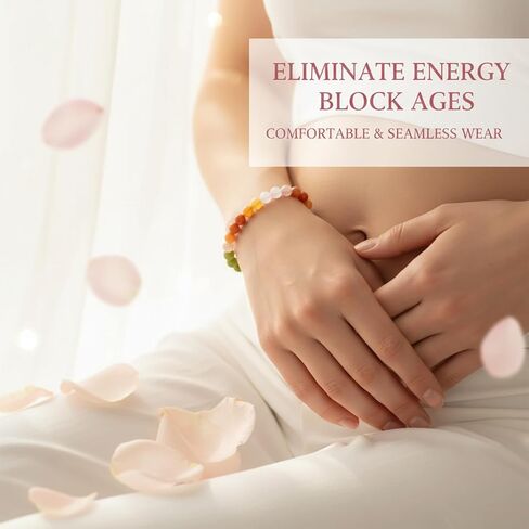 Bracelet Fertility for Women - Pregnancy Gift for First-Time Mom, Natural Crystal Stretch Bracelet, The Gentle Companion, Mothers Day Jewelry in Saudi Arabia