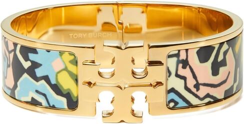 Tory Burch Women's Wide Icon Enamel Bracelet in Saudi Arabia