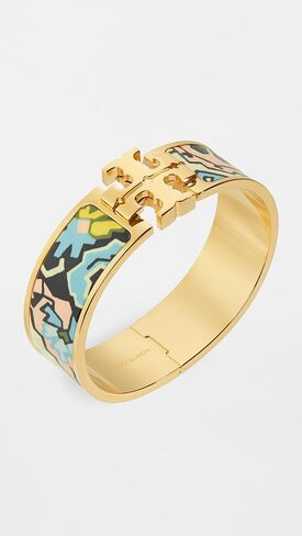 Tory Burch Women's Wide Icon Enamel Bracelet in Saudi Arabia