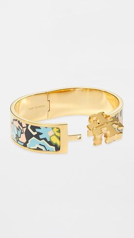 Tory Burch Women's Wide Icon Enamel Bracelet in Saudi Arabia